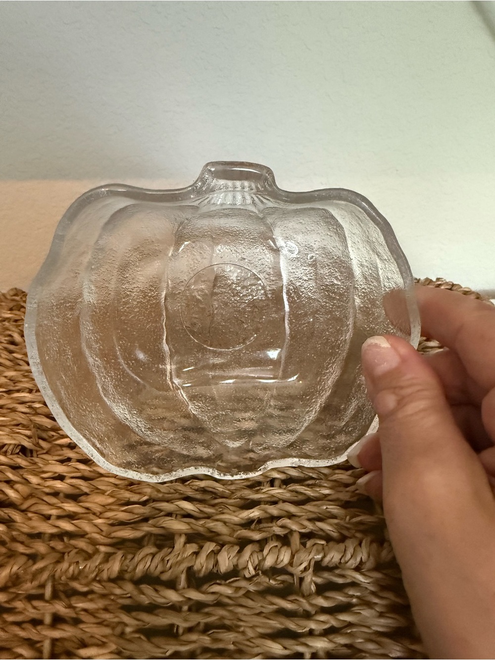 Studio Nova Vintage Glass Pumpkin Tidbit Candy Bowl - Picture 3 of 3